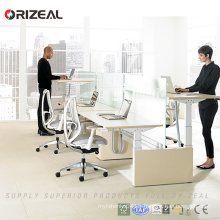 Orizeal Two-stage two person standing computer workstation adjustable height work table